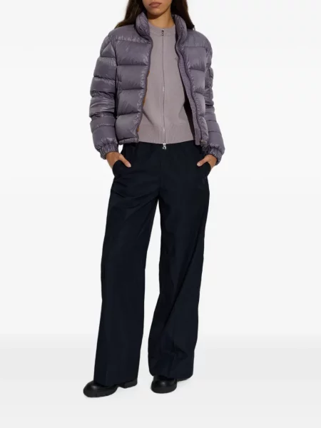 Matlasat geacă cu puf Moncler violet