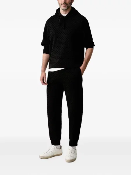 Pantaloni Armani Exchange alergare cu cordon negru