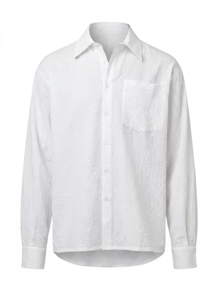 ARMIE Košile The Jens Struckture Loose Shirt' bílá