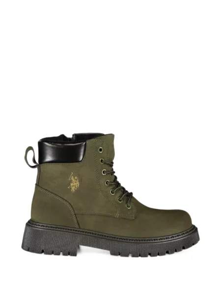 Botine chelsea Polo Ralph Lauren cu șireturi din dantelă chunky maro