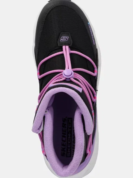 Skechers gyerek téli csizma TURBO TREAD fekete
