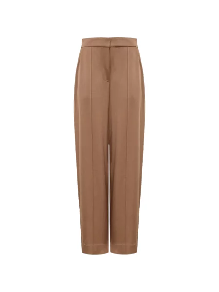 Pantaloni palazzo Simkhai din satin maro