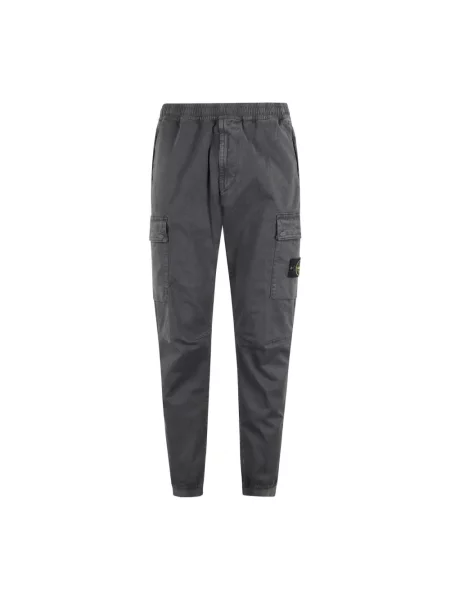 Spodnie cargo Stone Island z kamieniami czarne