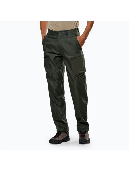 Trekové kalhoty Salewa Puez Hemp Dst dark love zelené