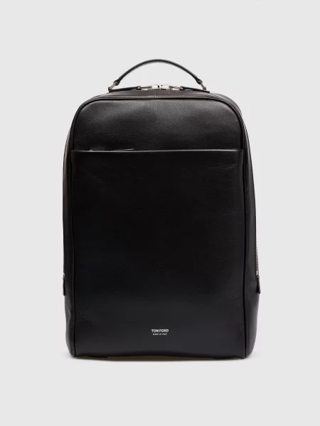 Кожаный рюкзак Tom Ford черный