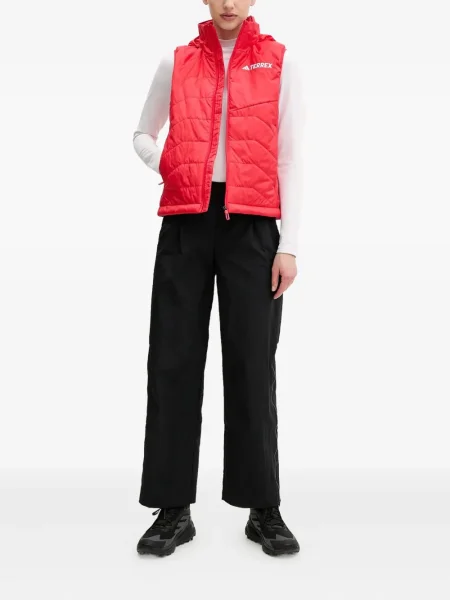 Маратонки Adidas Terrex с връзки на райета с дантела червено