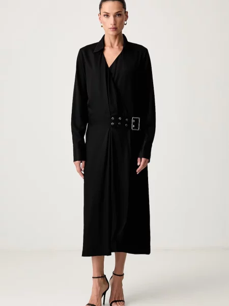 Trussardi rochie petrecută din vâscoză negru