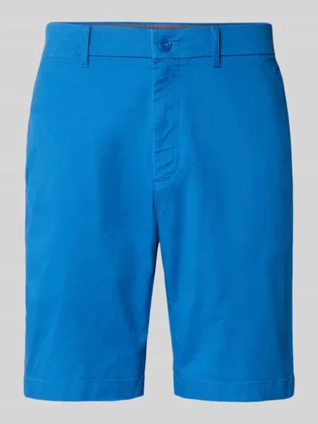 Bermudy o kroju regular fit z mieszanki bawełny Tommy Hilfiger niebieskie