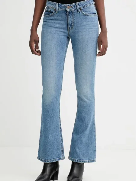 Levi's bootcut džíny LOW SLIM BOOT modré