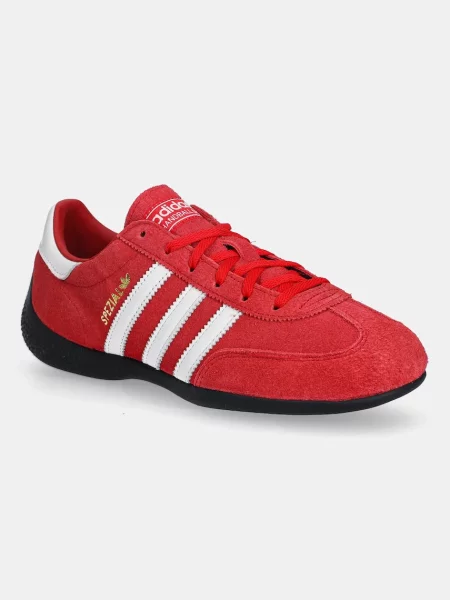Usnjene superge adidas Originals Handball Spezial Lo Pro W rdeča