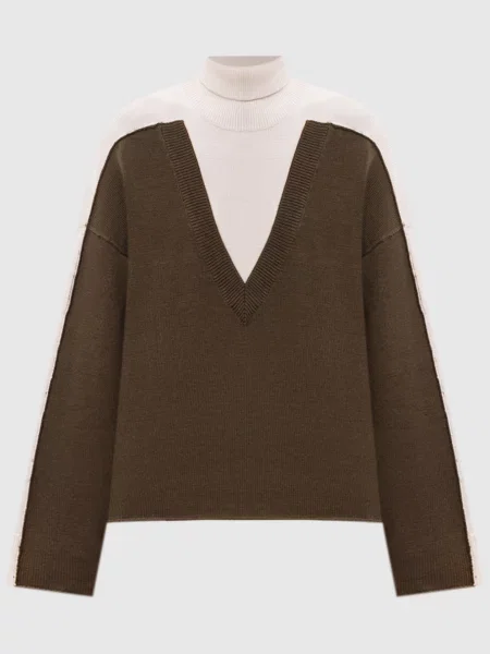 Шерстяной свитер Maison Margiela Mm6 бежевый