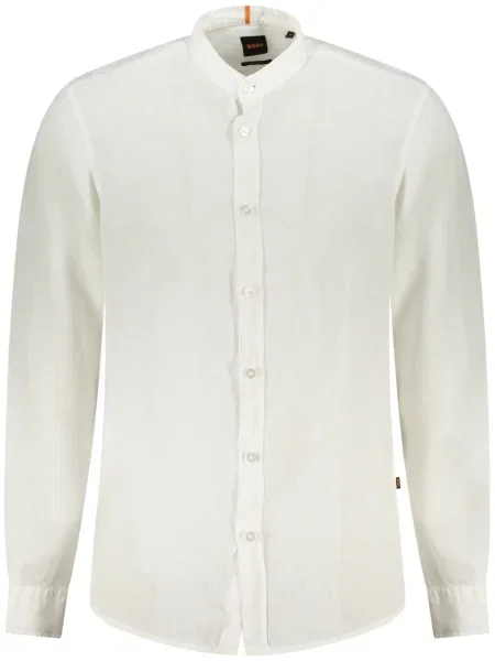 Дълго риза Boss с дълъг ръкав бяло