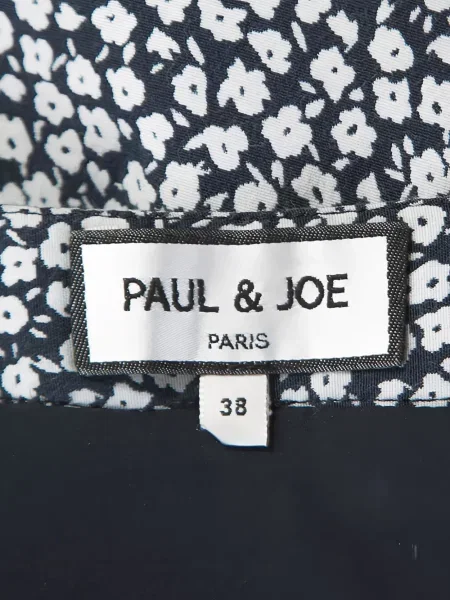 Spódnica Paul & Joe w kwiatki z nadrukiem niebieska