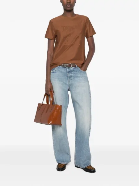 Scurt tricou Max Mara cu imagine maro