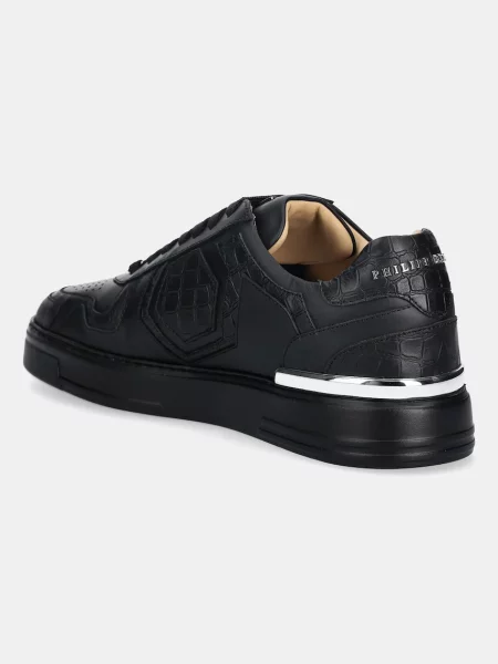Philipp Plein sneakers din piele Low Top negru