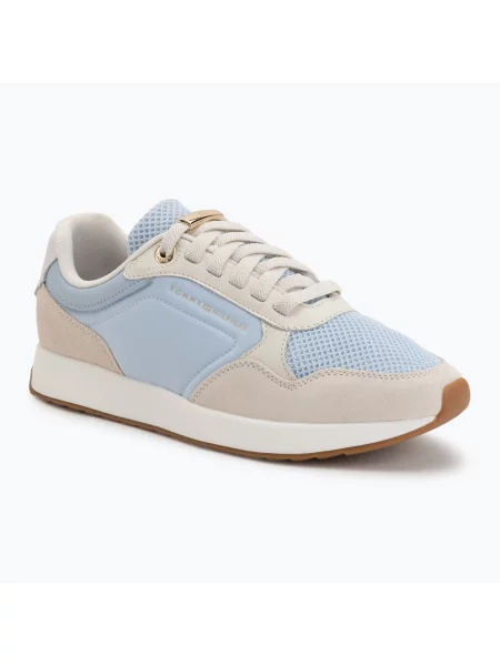 Sneakerși Tommy Hilfiger plasă albastru