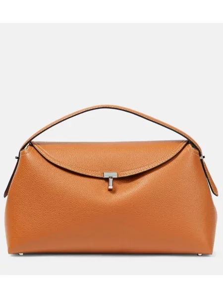Geanta de piele Toteme din piele maro
