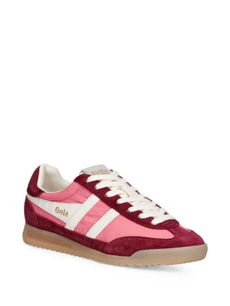 Sneakerși Gola din piele de căprioară roz