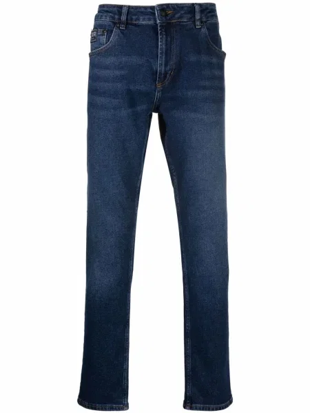 Blugi drepți Versace Jeans Couture albastru