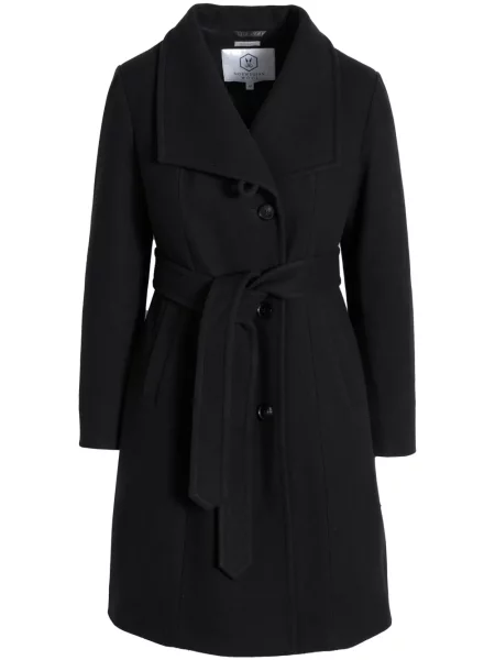 Palton Norwegian Wool de lână negru