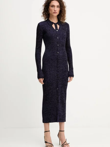 Obleka Patrizia Pepe vijolična