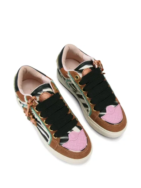 Маратонки Kurt Geiger London с принт с принт зебра кафяво