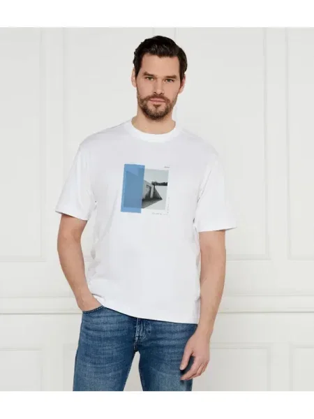 BOSS ORANGE Tricou Te_Barragan alb