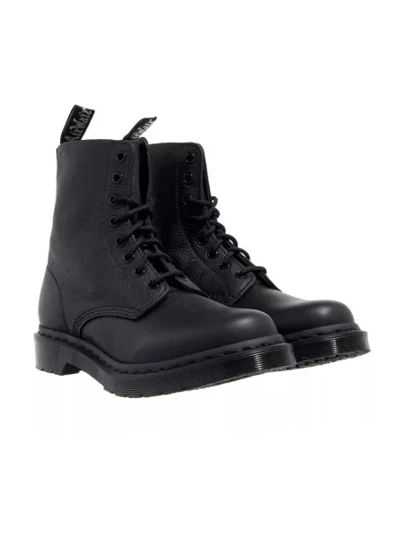 Botki Dr. Martens sznurowane skórzane retro czarne