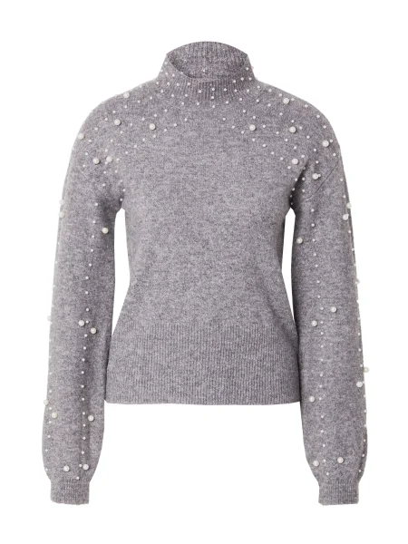 PIECES Pulover PCREA închis gri