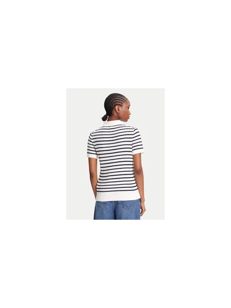 Tommy Hilfiger pletena polo majica bela