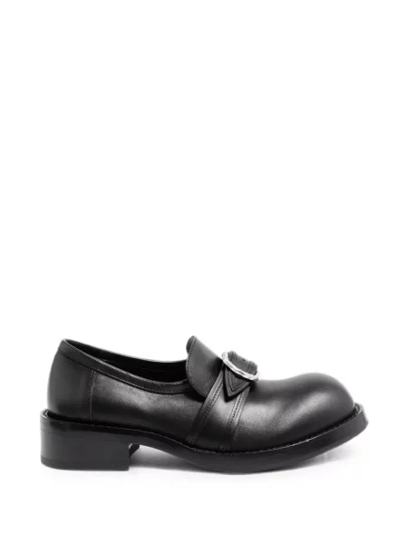 Pantofi loafer Ann Demeulemeester din piele cu cataramă negru