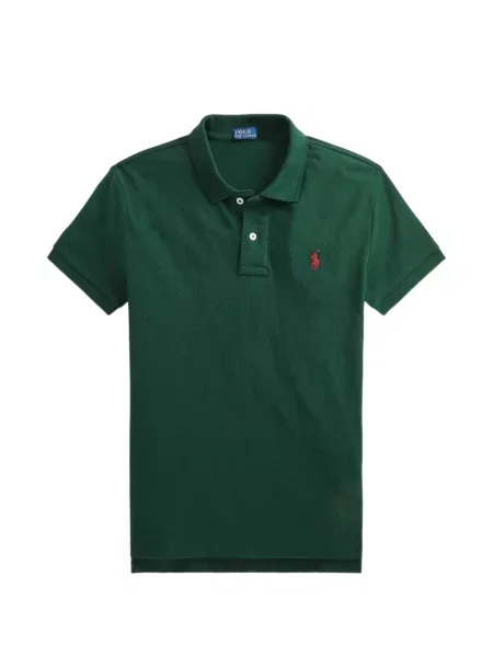 Tricou polo Polo Ralph Lauren cu autograf cu 5 buzunare în carouri gri