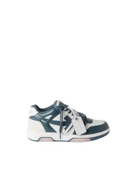 Sneakersy Off-white skórzane biznesowe białe