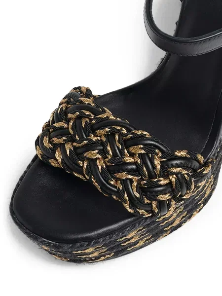 Sandale Castaner cu platformă negru