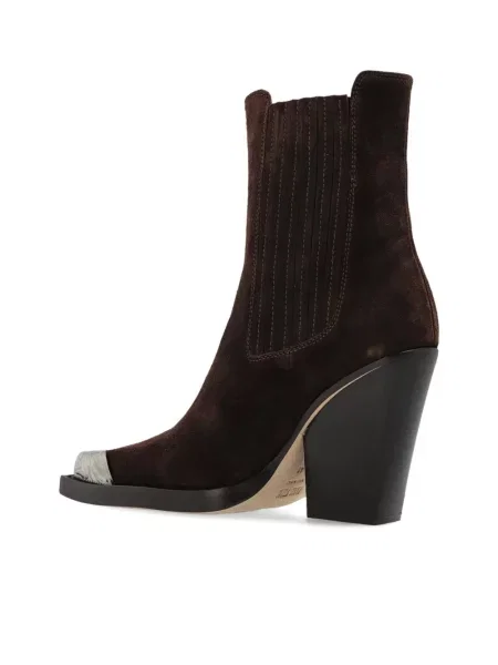 Botine Paris Texas din piele de căprioară maro