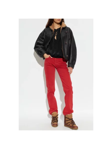 Jeansy Isabel Marant czerwone