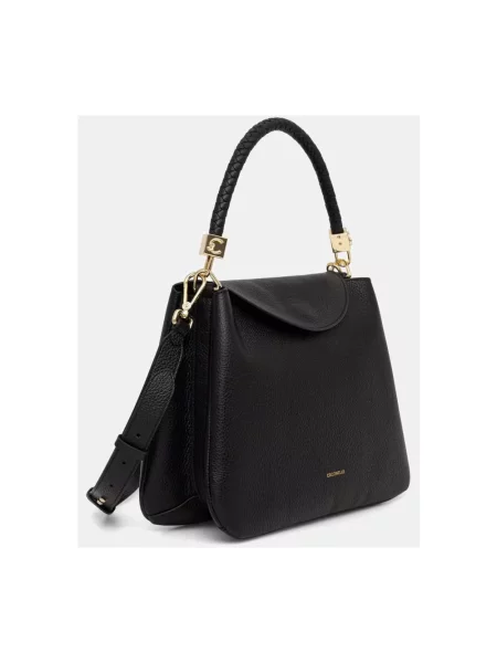 Torebka crossbody Coccinelle skórzana czarna