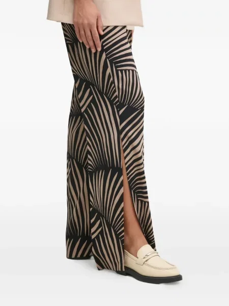Pantaloni Joseph Ribkoff cu imagine cu imprimeu abstract negru