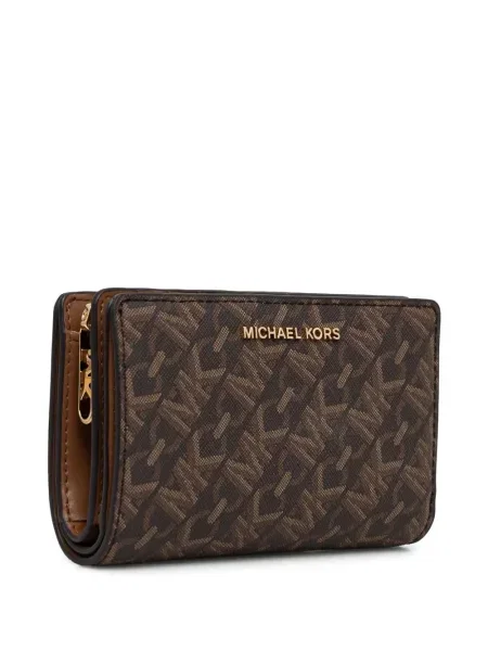 Δερμάτινος ζώνη Michael Michael Kors με αυτόγραφο με ψηλή μέση μπλε