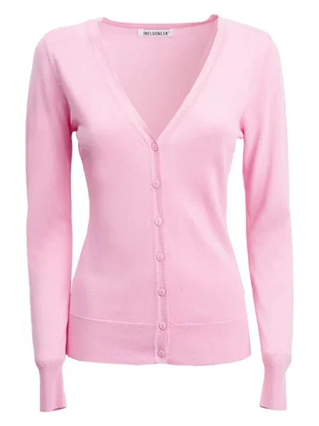 Influencer Kardiganas rožinė