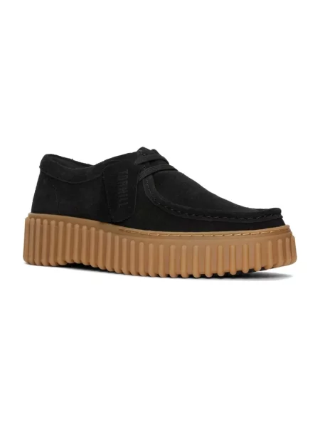 Półbuty Clarks zamszowe czarne