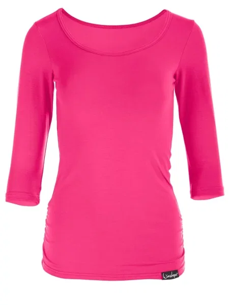 Winshape Tricou funcțional fucsia negru