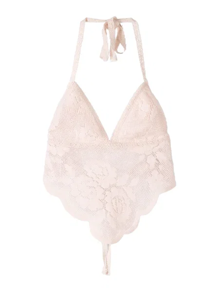 Bershka Top z naramnicami pastelno roza