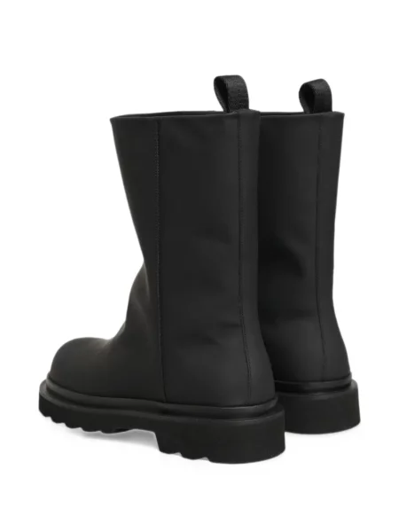 Kožne chunky čizmice Dolce & Gabbana crna