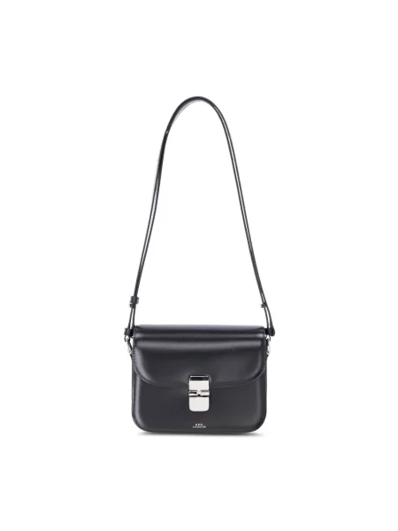 A.P.C. torebka skórzana sac grace small czarna