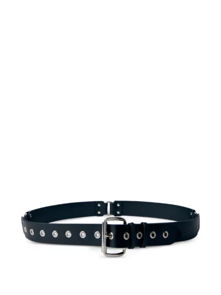 Curea Vivienne Westwood din piele cu autograf negru