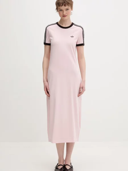 Adidas Originals sukienka z różowa