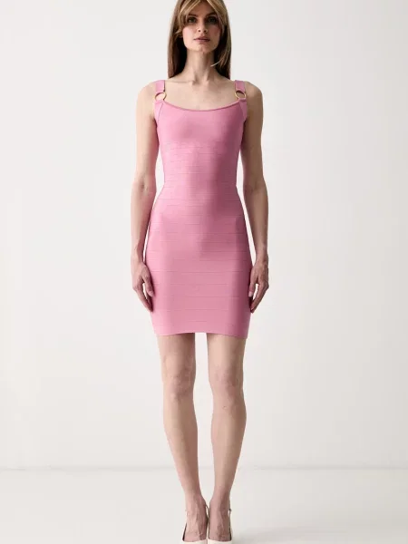 Marciano by Guess rochie bodycon cu vâscoză ELLA roz