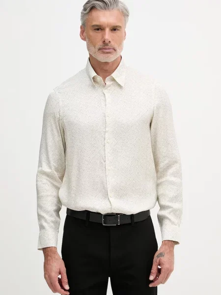 Armani Exchange koszula z beżowa
