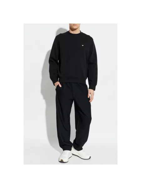 Bluza Emporio Armani z logo czarna